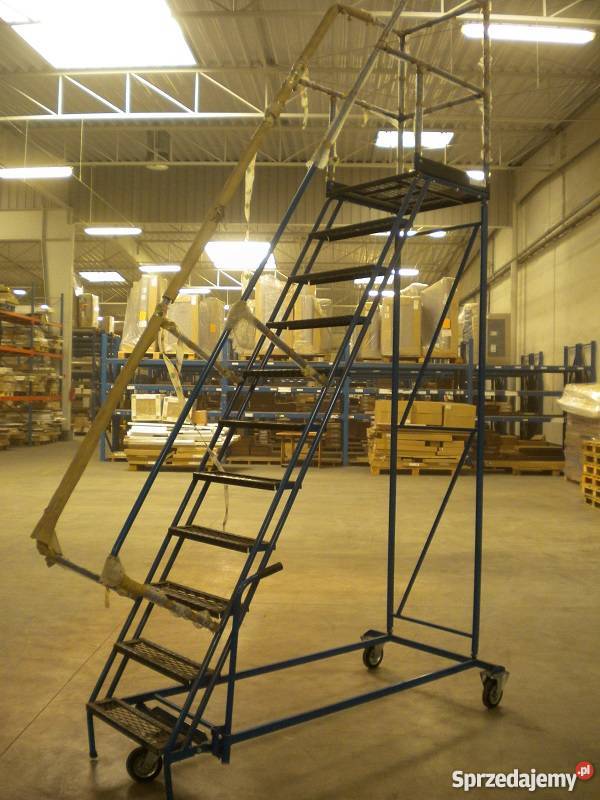 Drabiny magazynowe przejezdne firmy PROMAG