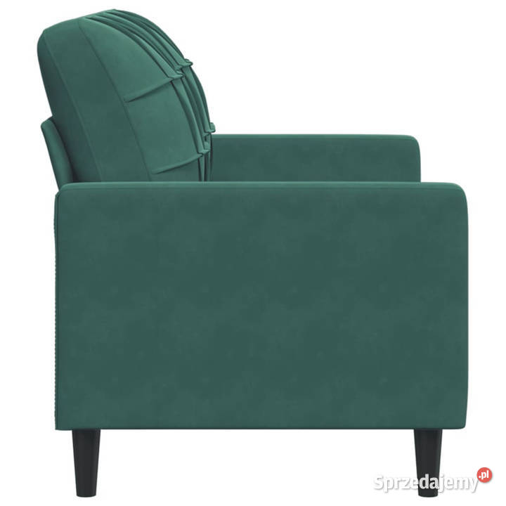 Sofa 2osobowa ciemnozielona 120 tapicerowana Warszawa