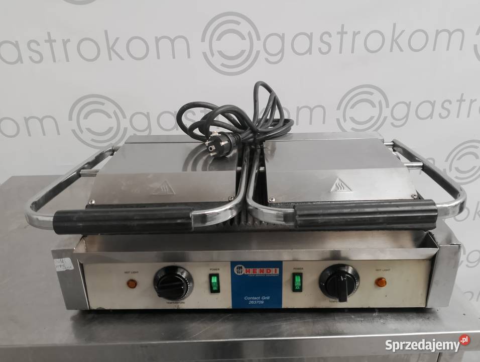 Kontakt grill kontaktowy ryflowany podwójny