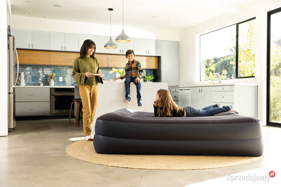 Dwuosobowy Materac Dmuchany 152x203x42 łóżko Poznań