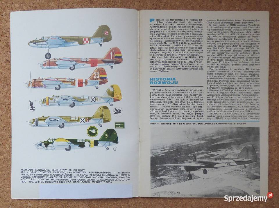 W Samolot bombowy SB2 TBiU Książki naukowe i popularnonaukowe mazowieckie Warszawa