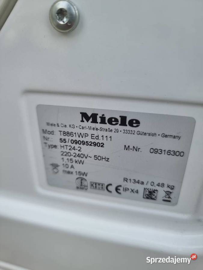 Suszarka z pompą ciepła Miele T 8861 WP Edition Wrocław