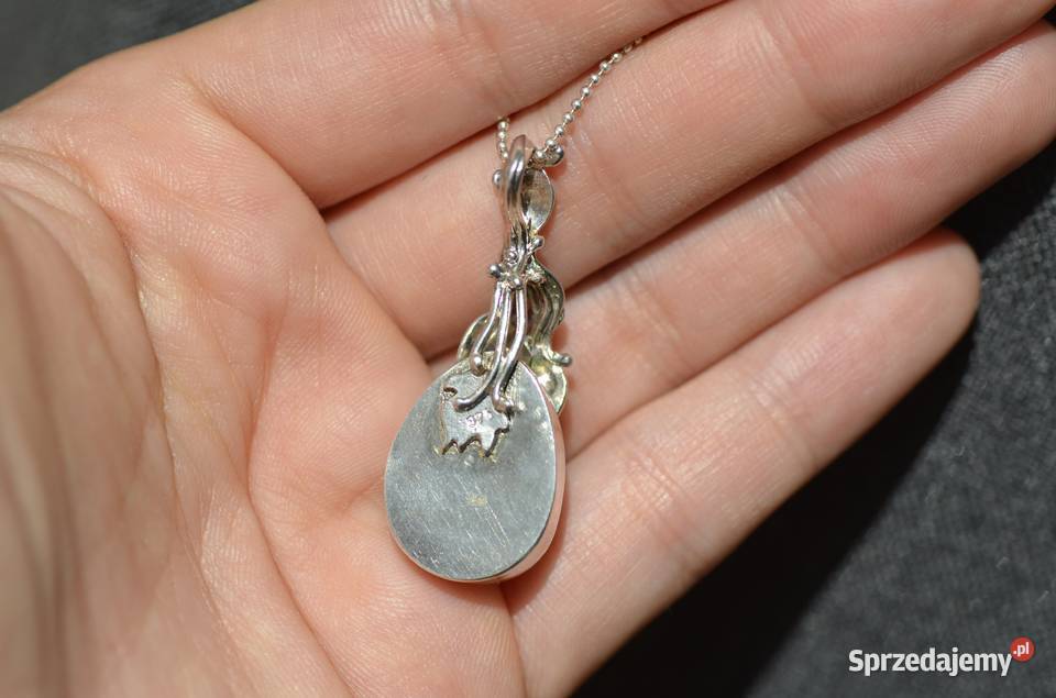 duża zawieszkawisior z nat szlach opalem welo Wisiorki Warszawa