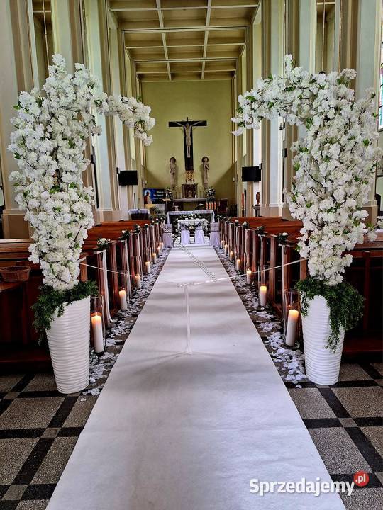 Dekoracja kościoła i sali na wesele i ślub podkarpackie Gorzyce