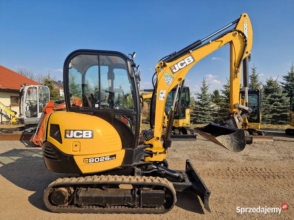 Minikoparka JCB 8026 CTS 2023r przebieg 460mtg Ryżki