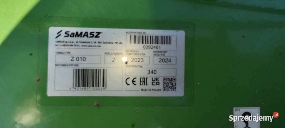 Kosiarka bębnowa SaMASZ Z010 165 Sejny
