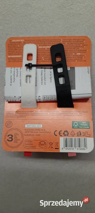 CRIVIT Zestaw lampki rowerowe sygnalizacyjne warmińsko-mazurskie Ełk