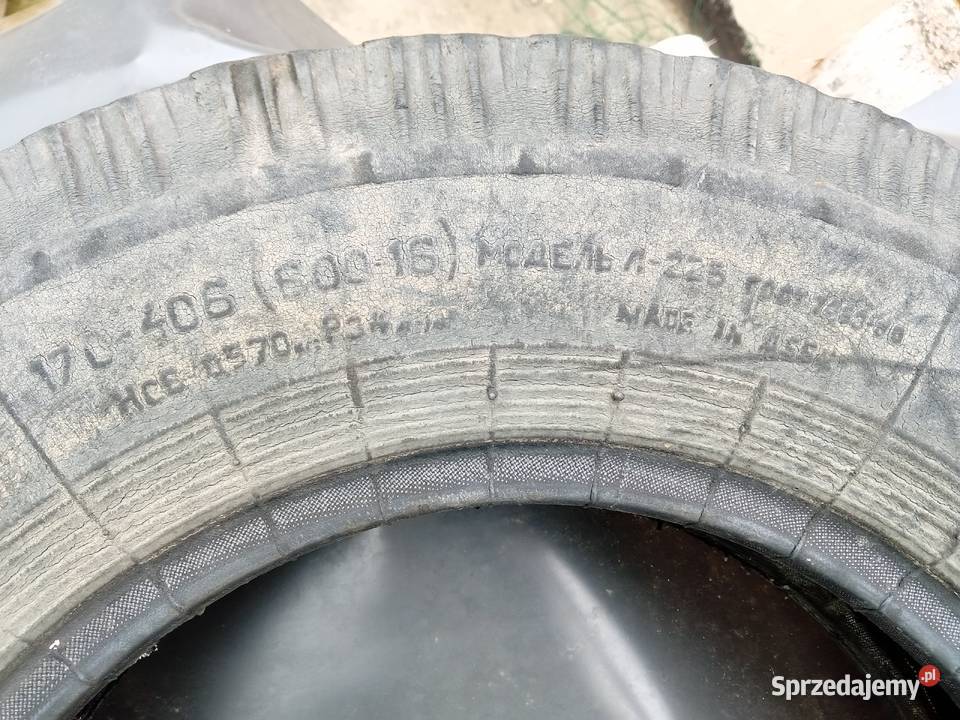 Opona rolnicza 600 16 T 25 oryginalna radziecka Niemodlin