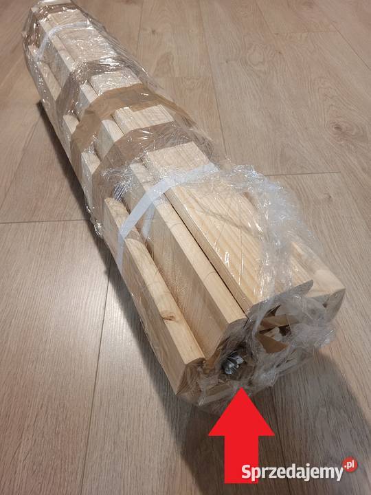 Stelaż łóżka deski sosnowe z taśmą pod materac