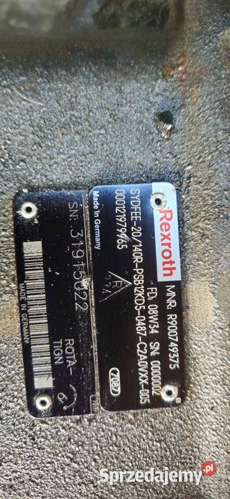 Pompy hydrauliczne Rexroth Wykroty sprzedam