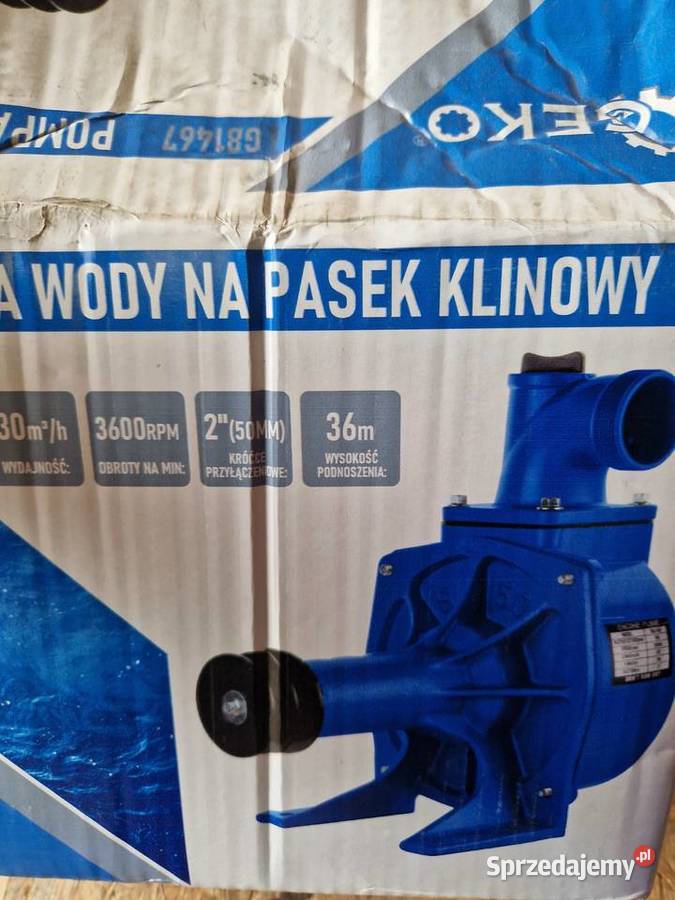 Pompa do wody na pasek klinowy motopompa 2 wielkopolskie Głogowa