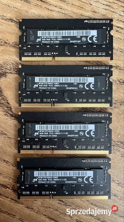 Pamięć 16 GB PC3L12800S PC MAC DDR3 Warszawa sprzedam