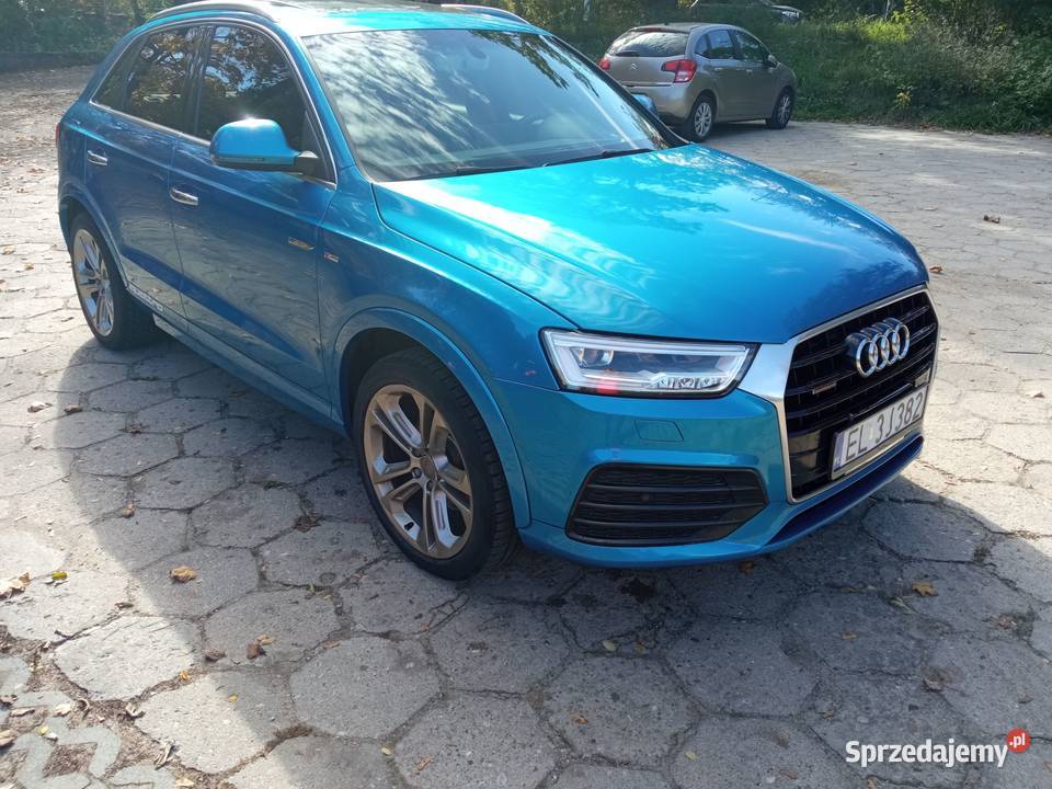 Audi Q3 SLINE QUATTRO 20 benzyna 211 2016r Q3 łódzkie Łódź