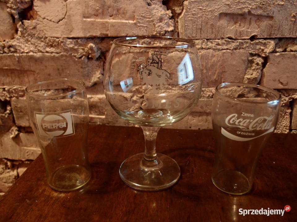 Oryginalny zestaw szklaneczki Pepsi i Coca Cola Łódź