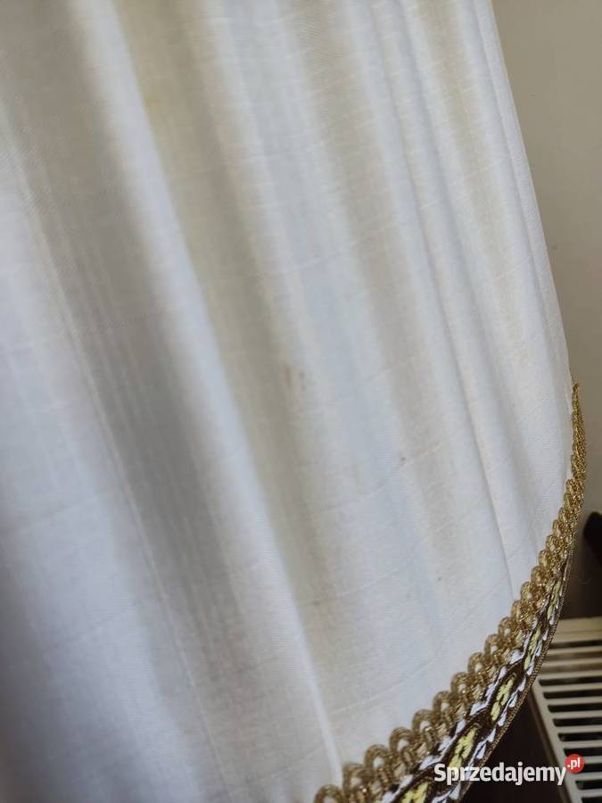 Lampa stojąca mosiężna z plisowanym abażurem Głuchołazy sprzedam