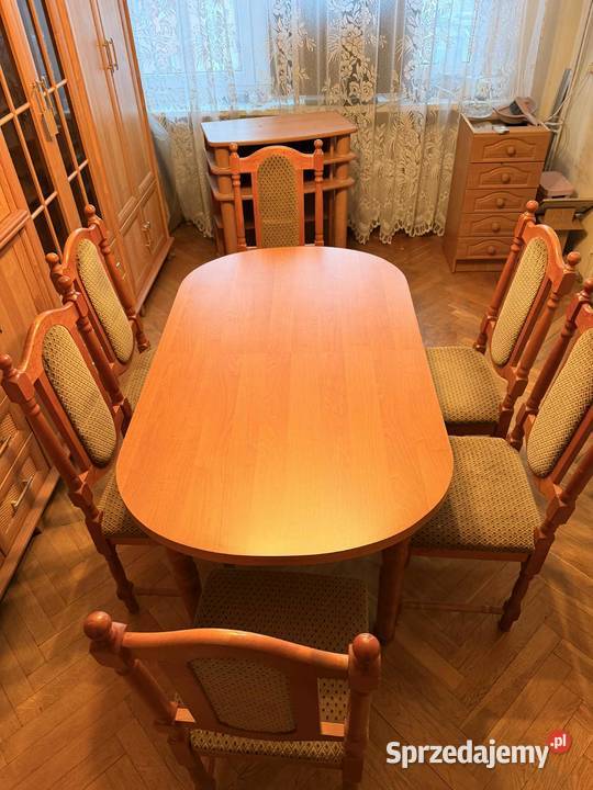 Stół z 6 krzesłami Meble Lubań