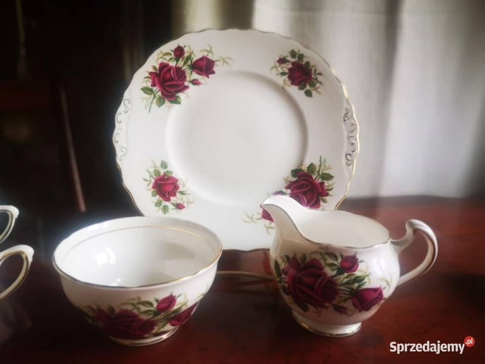 Filizanka z talerzykiem Colclough Made in Gdańsk