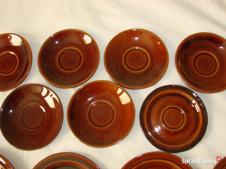 Porcelit Pruszków talerzyki PRL