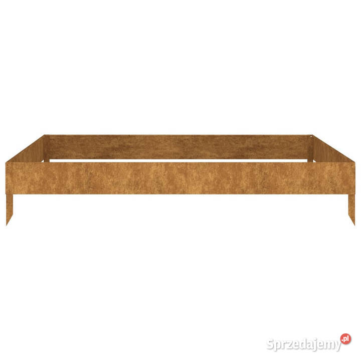 Podwyższona donica 100x100x185 stal kortenowska Warszawa