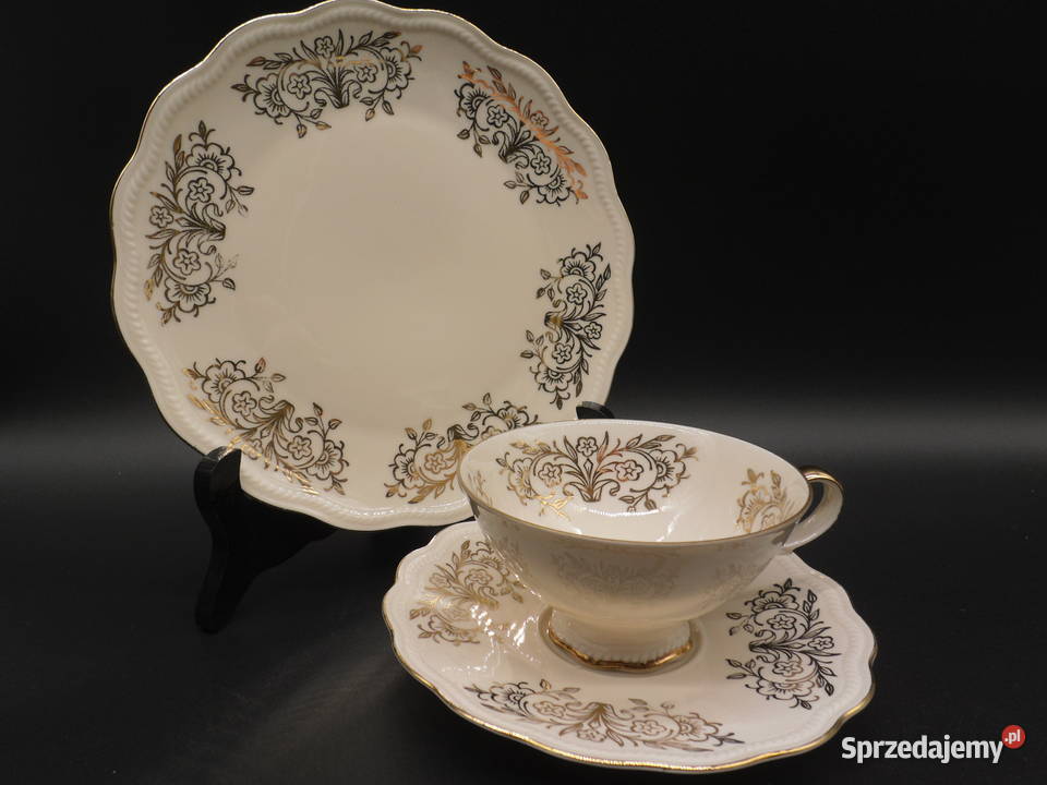 Zestaw śniadaniowy trio z porcelany Seltmann