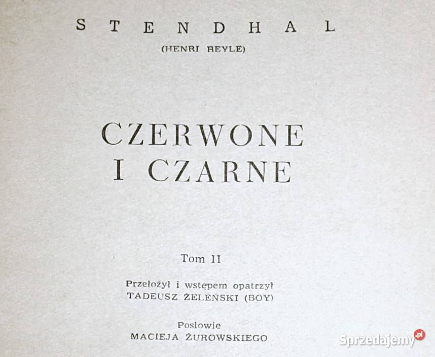 Czerwone i czarne Tom 2 Stendhal Chełm
