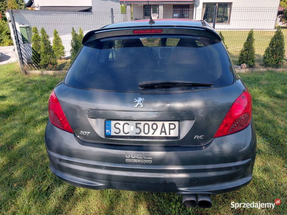 Peugeot 207 RC 175 Petarda Mega okazja nieuszkodzony wielkopolskie Osieczna