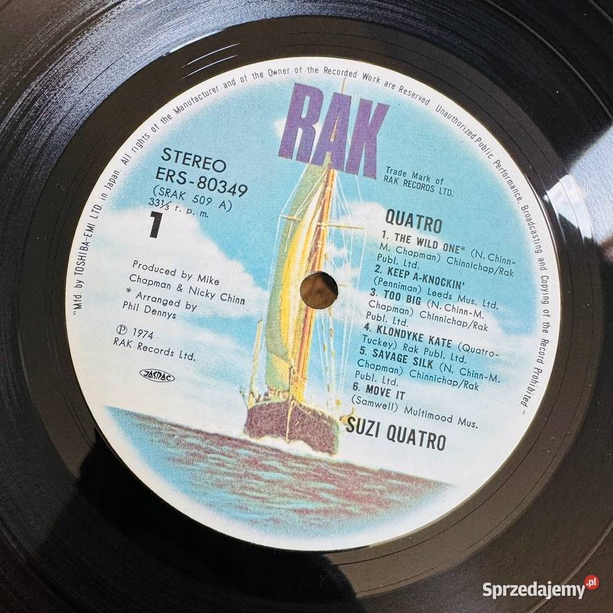 Suzi Quatro Quatro VGVG Japan Obi LP 1975 RAK 1 płyta mazowieckie Warszawa