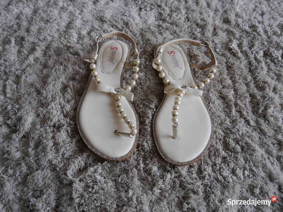 Śliczne sandałki perełki cyrkonie 36 Wrocław sprzedam