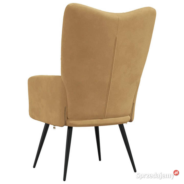 Fotel brązowy obity aksamitem WM328081 sprzedam