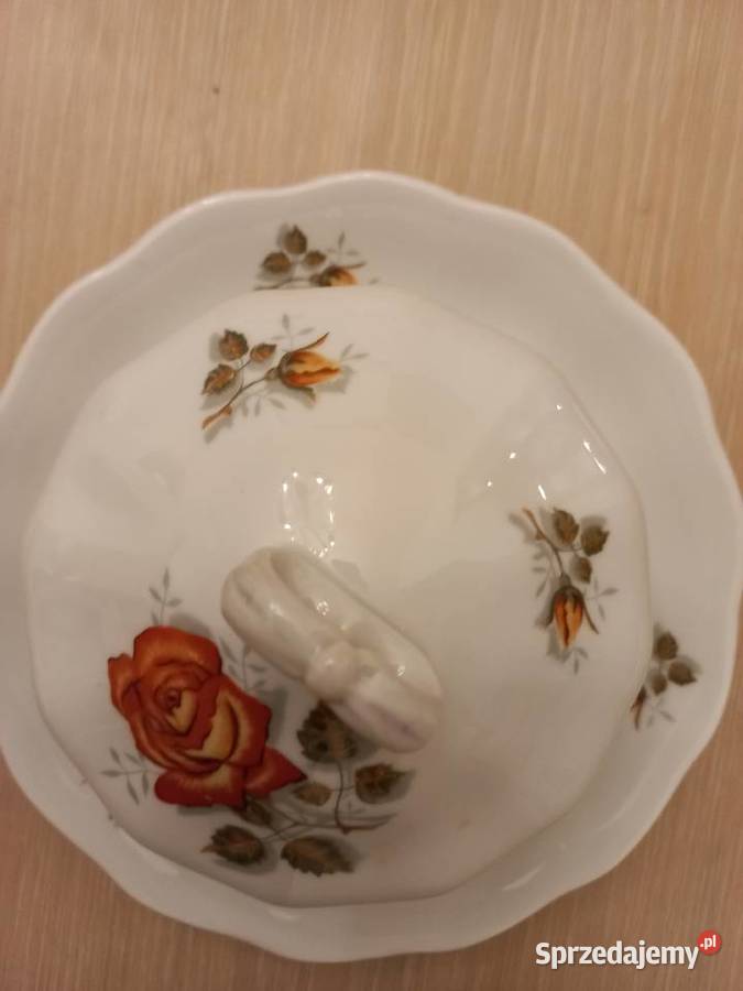 Cukiernicabomboniera Karolina 1957r Porcelana i szkło Piastów sprzedam