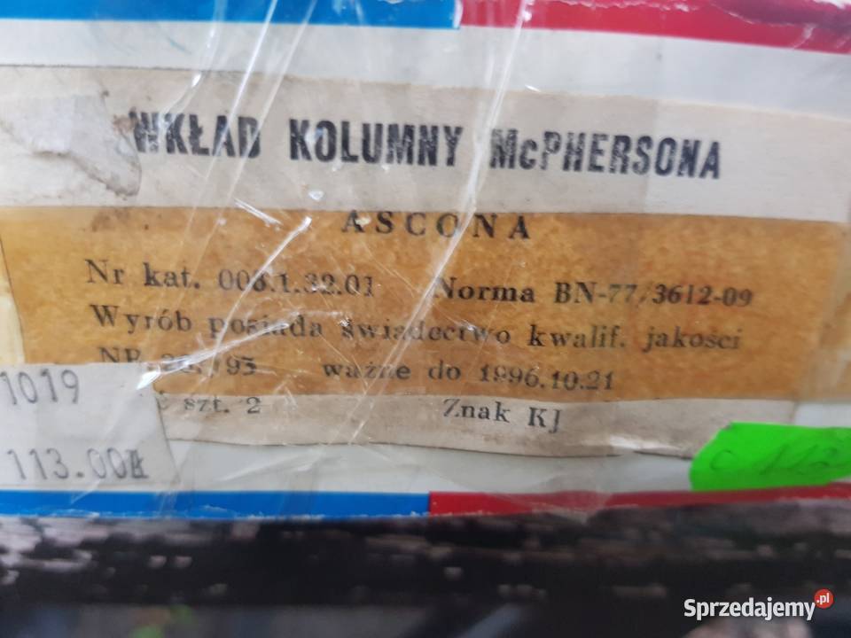 NowyKrosnoAmortyzator przedni Opel Ascona osobowe Gorzów Wielkopolski sprzedam