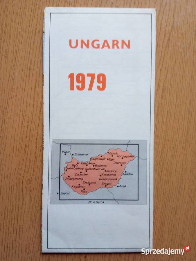Mapa Węgierska 1979r Dąbrowa Górnicza