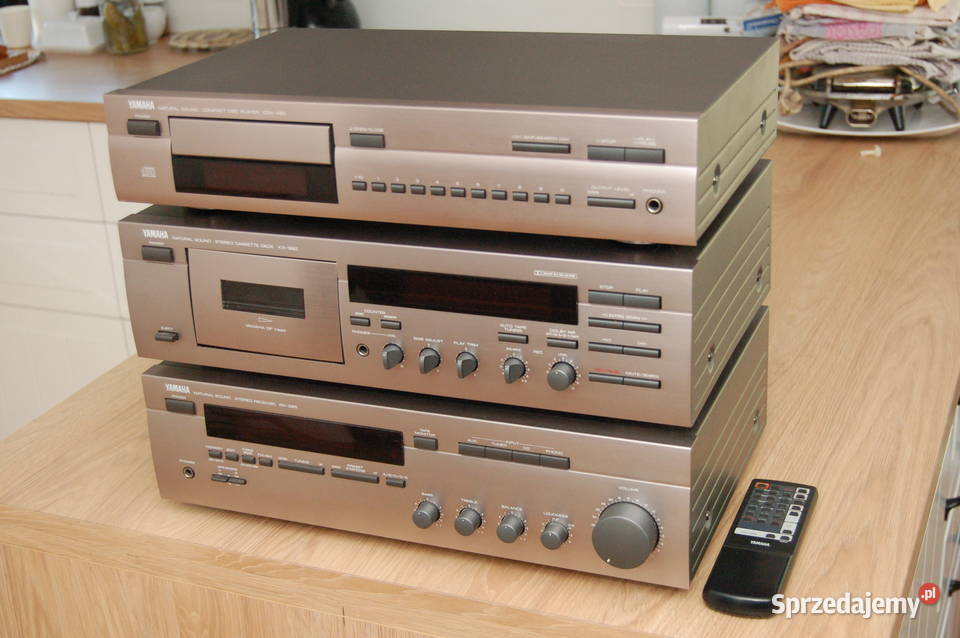Wieża Yamaha amplituner CD kaseta kolumny Audio Radom