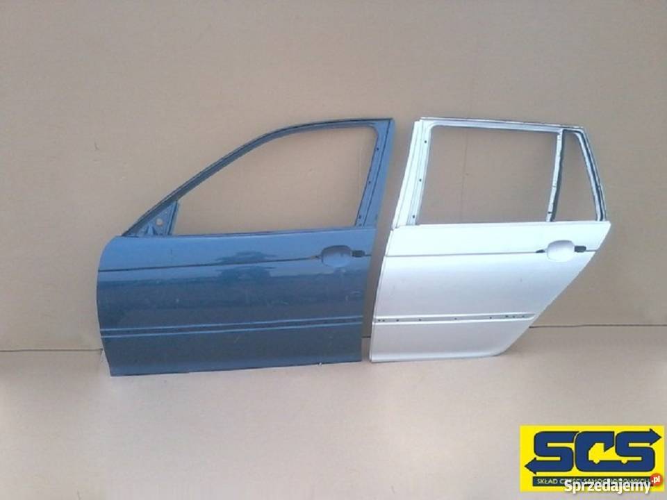 BMW SERIA 3 E46 KOMBI DRZWI LEWE PRZÓD TYŁ 9807 Bieleń