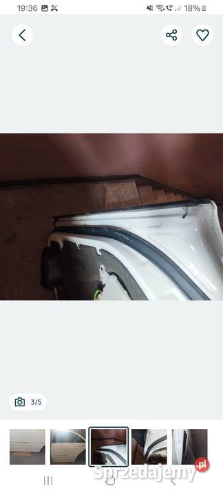 Drzwi lewy tył mercedes