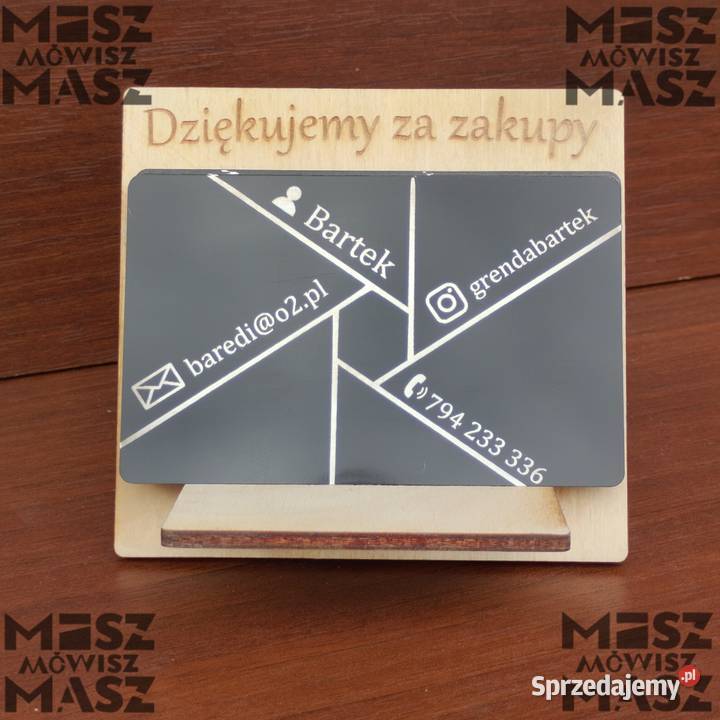 Wizytownik stojak na biurko ekspozycyjny krzyżak wielkopolskie Racot