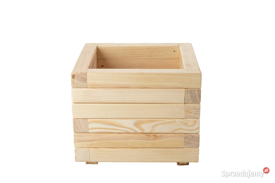 Donica drewniana KWADRATOWA ogrodowa donica na