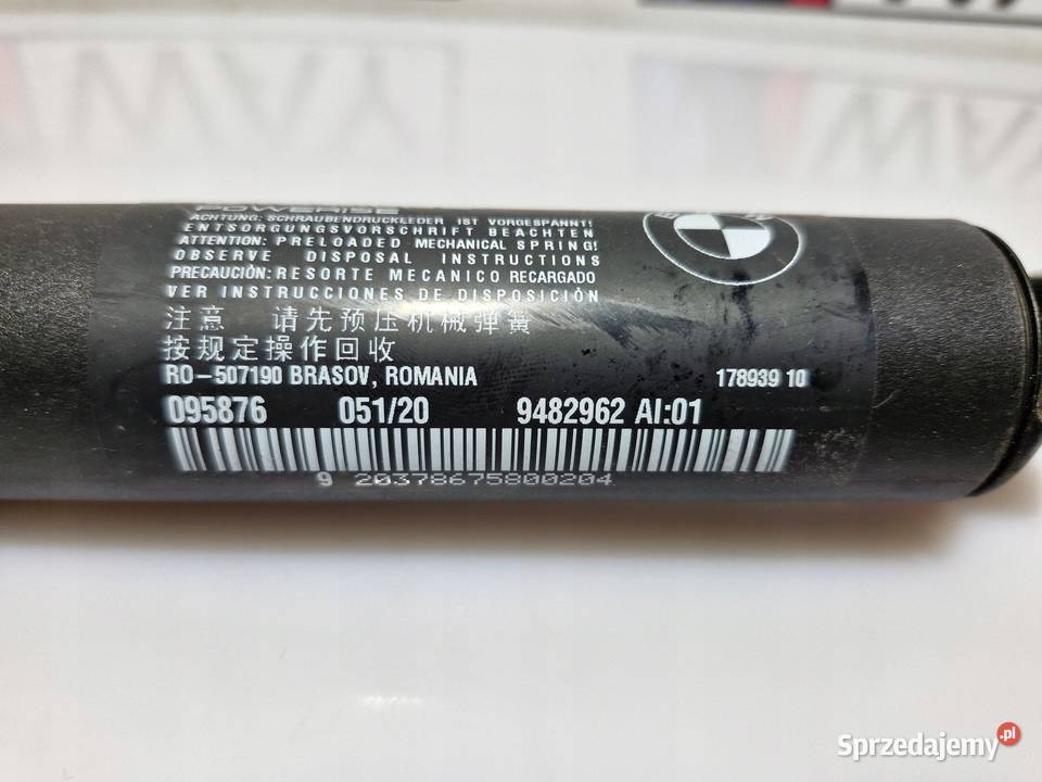 BMW F48 X1 SIŁOWNIK KLAPY BAGAŻNIKA TYŁ 9482962