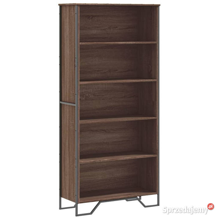 Regał na książki brązowy dąb 80x31x169 WM3295316 Warszawa