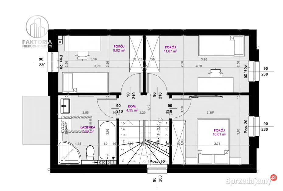 Dom szeregowy Nowodworce Spacerowa 85 metrów 85m2