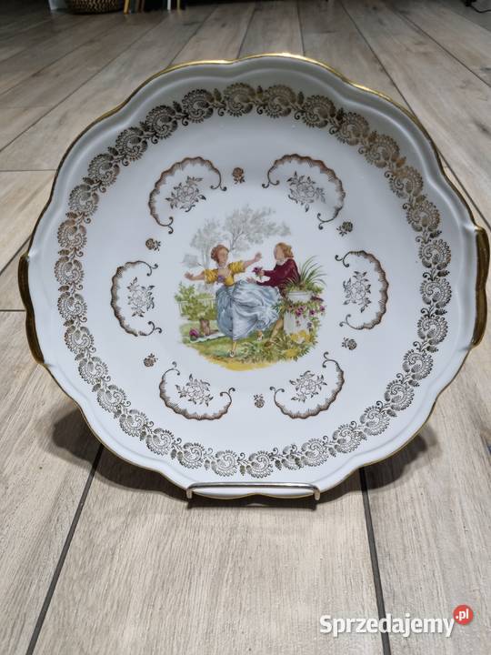 Talerz Porcelana francuska Para Dworska
