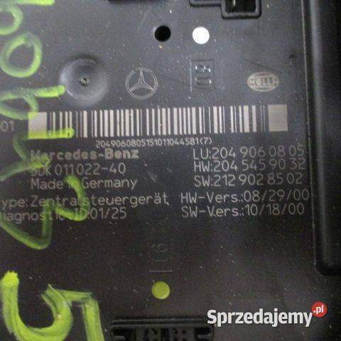 STEROWNIK SAM MERCEDES W204 CKLASA 5DK01102240 Rakoniewice