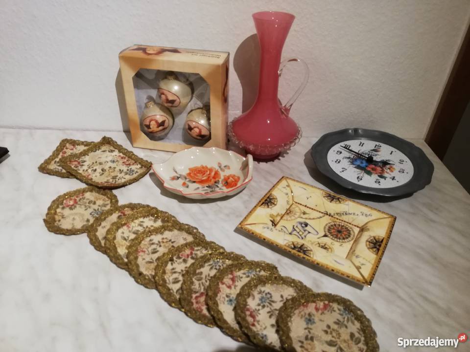 Patera serwetki zegar wazon bombki Gorlice