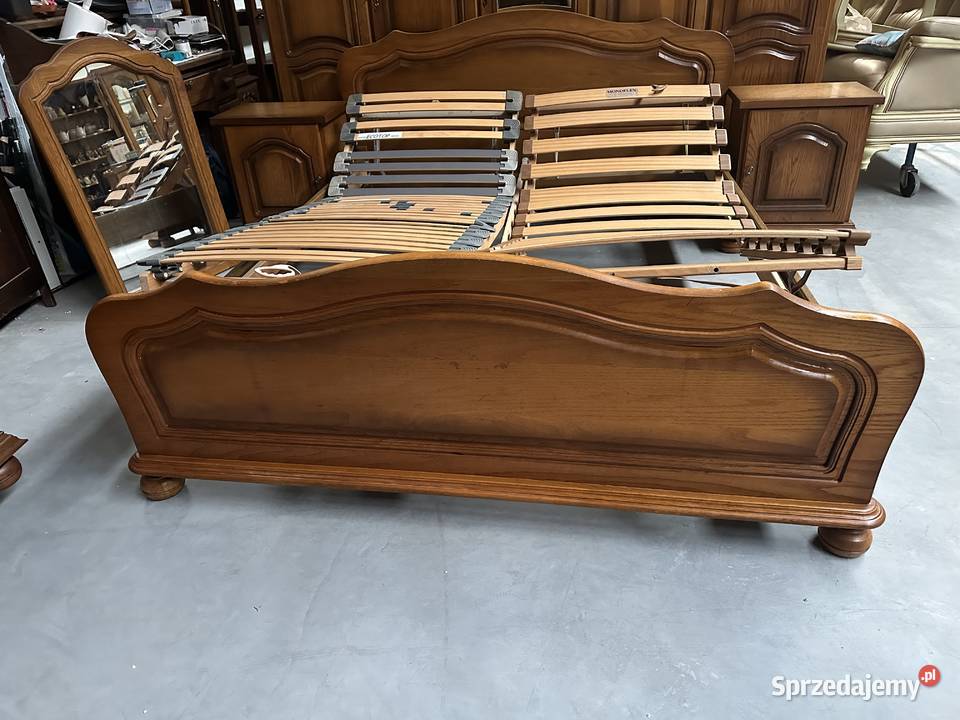 Dębowa sypialnia łóżko 160 szafki komoda szafa