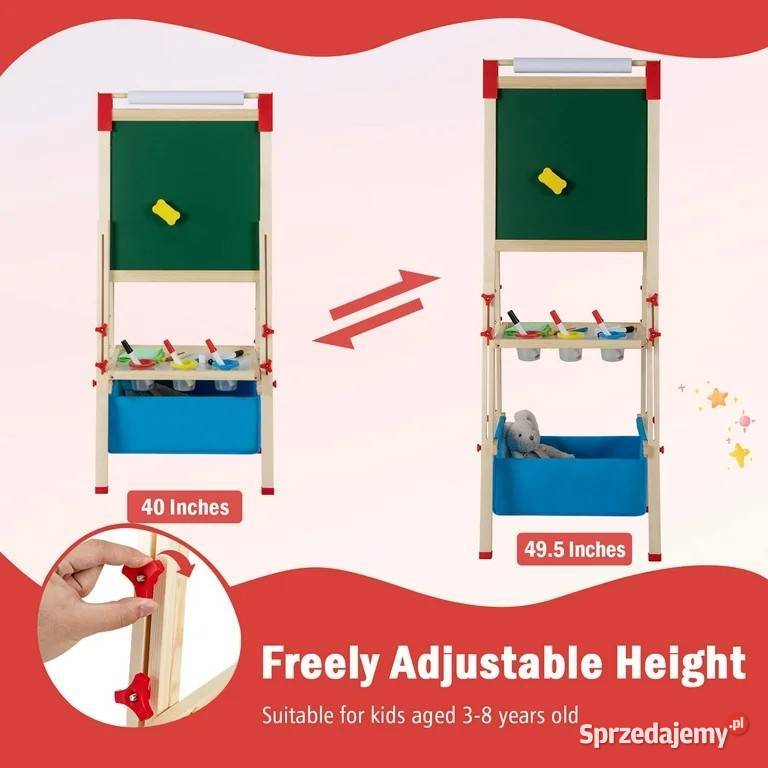 Sztaluga dzieci dwustronna drewniana sztaluga Warszawa