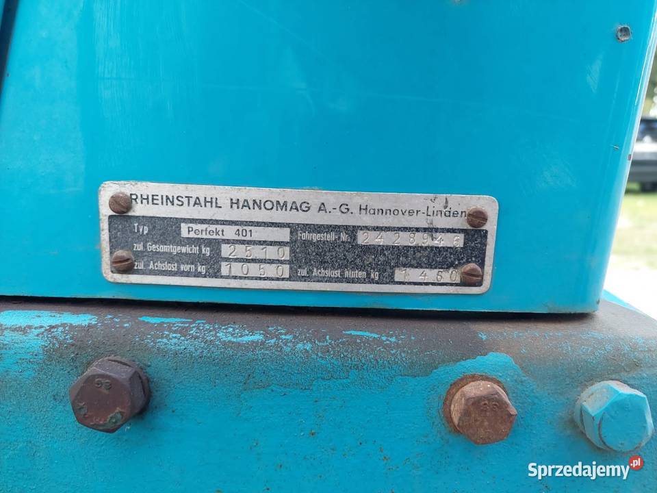 Ciągnik rolniczy Hanomag Perfekt 401 Gąbin