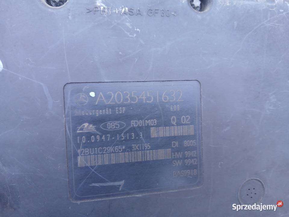 Pompa ABS Sterownik Mercedes w203 A2035451632 osobowe Radłów