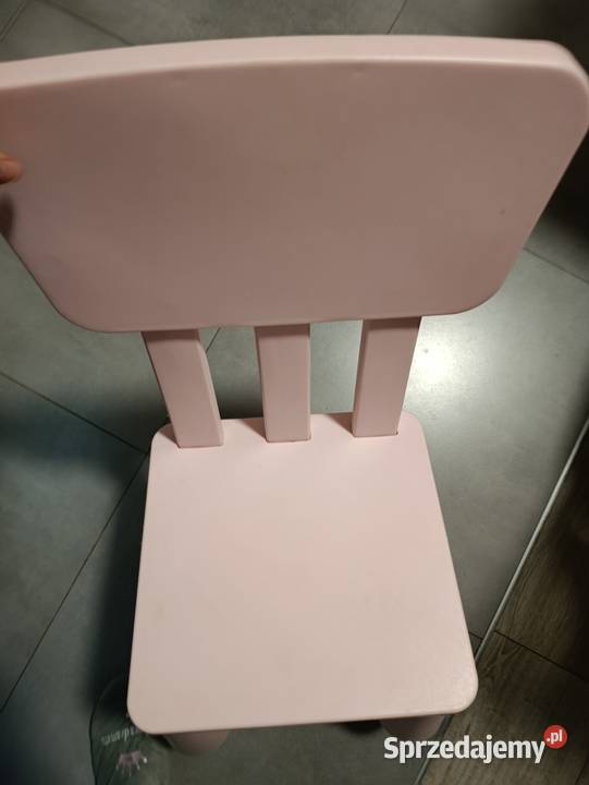 krzesełko Mamut Ikea różowe wielkopolskie