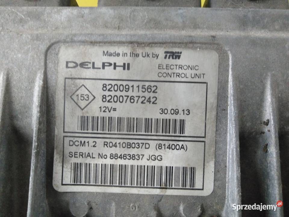 renault 15DCI Sterownik silnika Koło