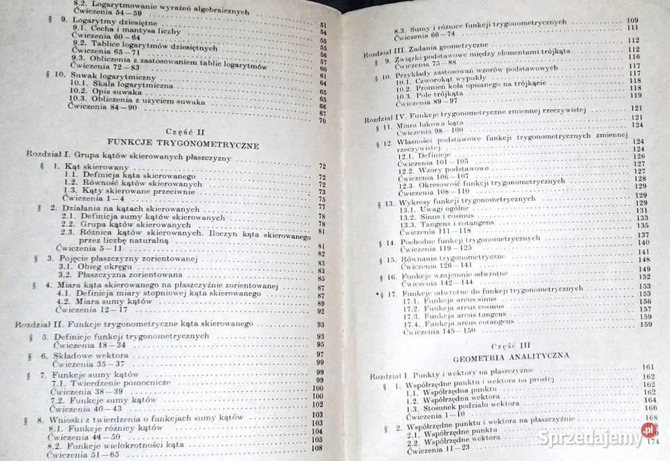 Matematyka kl 3 LO Stefan Straszewicz Rok wydania 1985 Pozostałe Chełm